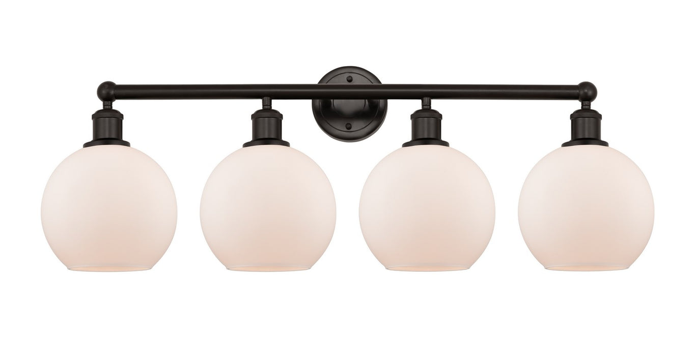 Innovations 616-4W-OB-G121-8 Four Light Bath Vanity, Oil Rubbed Bronze
