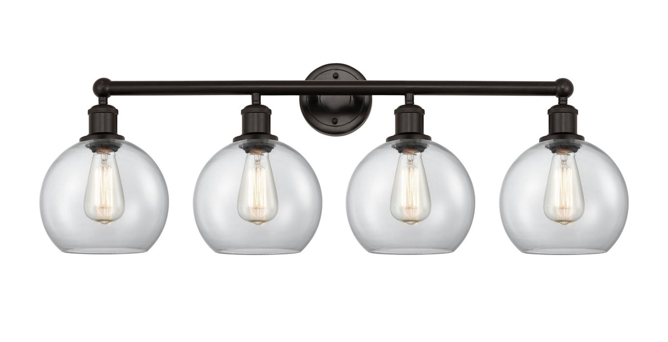 Innovations 616-4W-OB-G122-8 Four Light Bath Vanity, Oil Rubbed Bronze