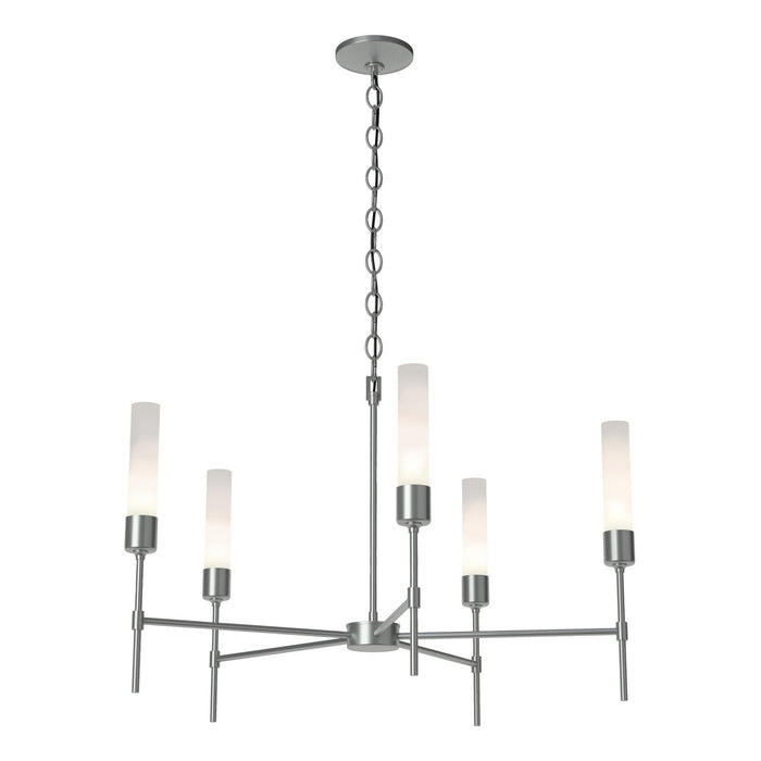 Hubbardton Forge 105045-SKT-82-FD0611 Five Light Chandelier, Vintage Platinum