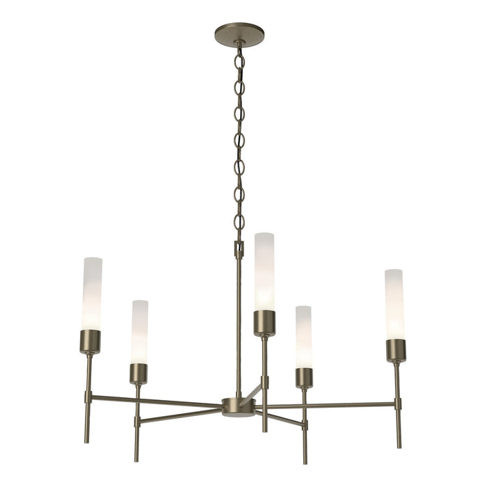 Hubbardton Forge 105045-SKT-84-FD0611 Five Light Chandelier, Soft Gold
