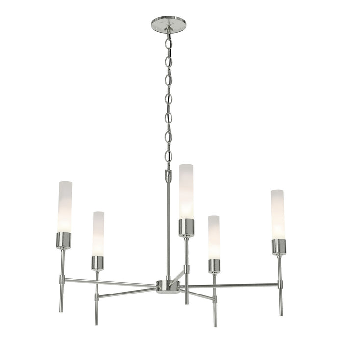 Hubbardton Forge 105045-SKT-85-FD0611 Five Light Chandelier, Sterling