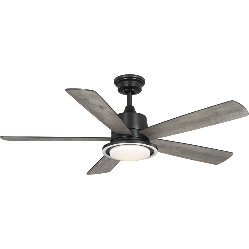 Progress Lighting P250102-31M-CS 52" Ceiling Fan, Matte Black