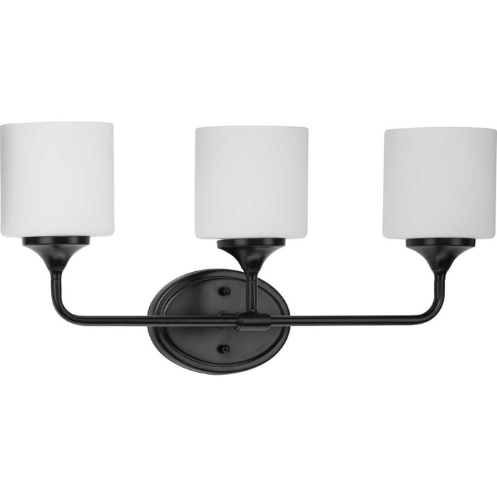 Progress Lighting P2803-31M Three Light Bath, Matte Black