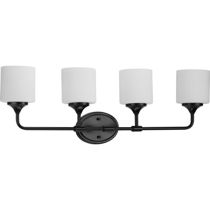 Progress Lighting P2804-31M Four Light Bath, Matte Black