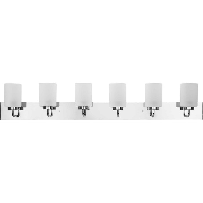 Progress Lighting P300421-015 Six Light Bath, Polished Chrome