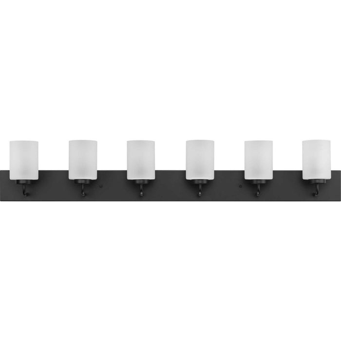 Progress Lighting P300421-031 Six Light Bath, Black