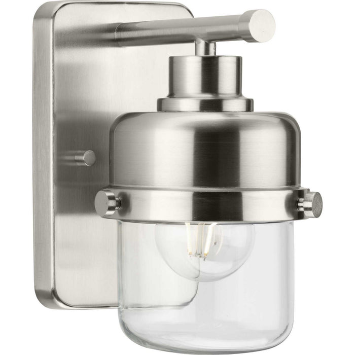Progress Lighting P300422-009 One Light Bath, Brushed Nickel