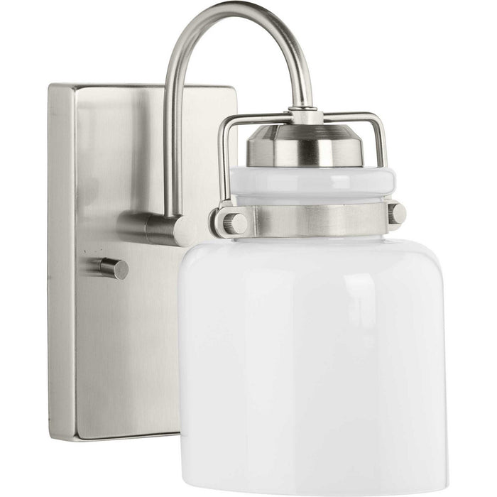 Progress Lighting P300438-009 One Light Bath, Brushed Nickel