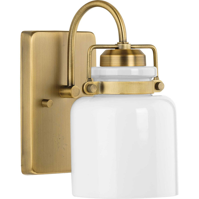 Progress Lighting P300438-163 One Light Bath, Vintage Brass