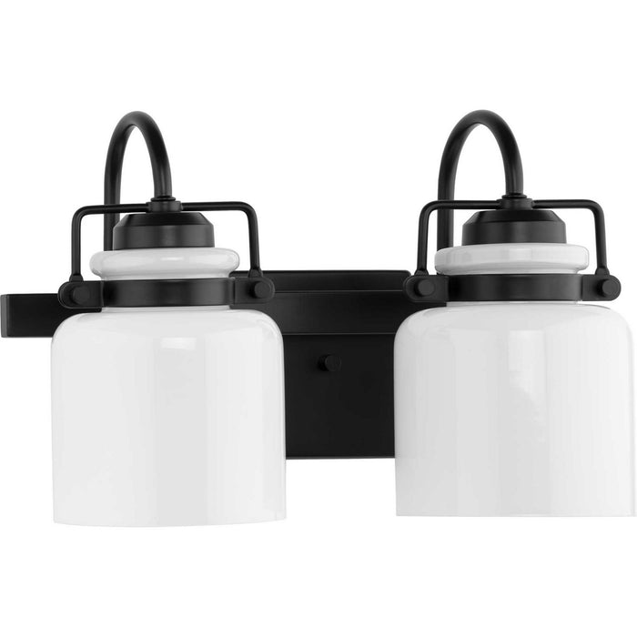 Progress Lighting P300439-31M Two Light Bath, Matte Black