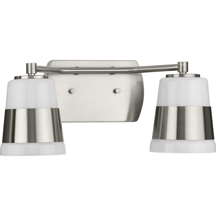 Progress Lighting P300443-009 Two Light Bath, Brushed Nickel
