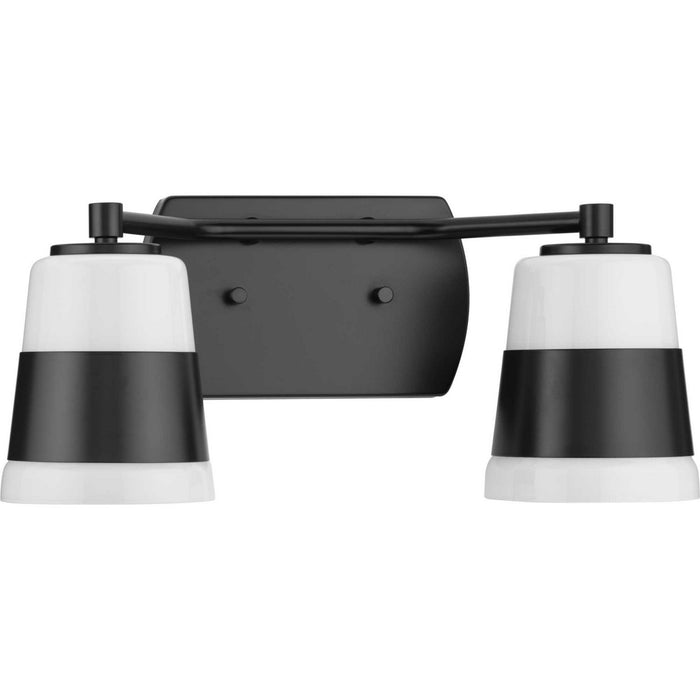 Progress Lighting P300443-31M Two Light Bath, Matte Black