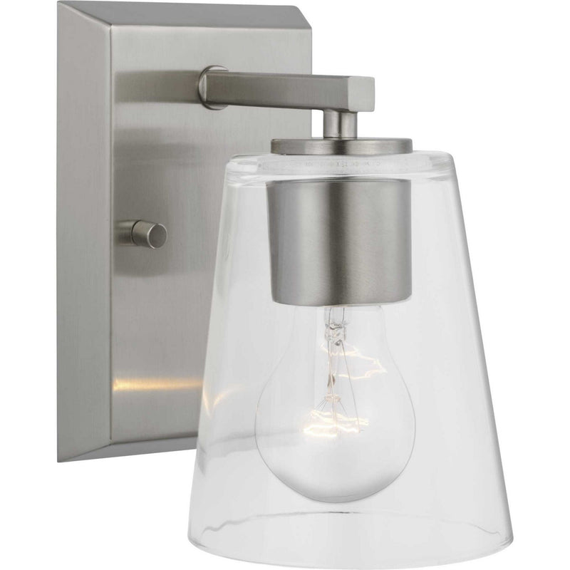 Progress Lighting P300457-009 One Light Bath, Brushed Nickel