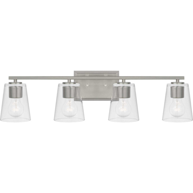 Progress Lighting P300460-009 Four Light Bath, Brushed Nickel