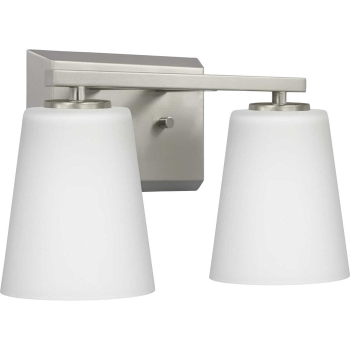 Progress Lighting P300462-009 Two Light Bath, Brushed Nickel