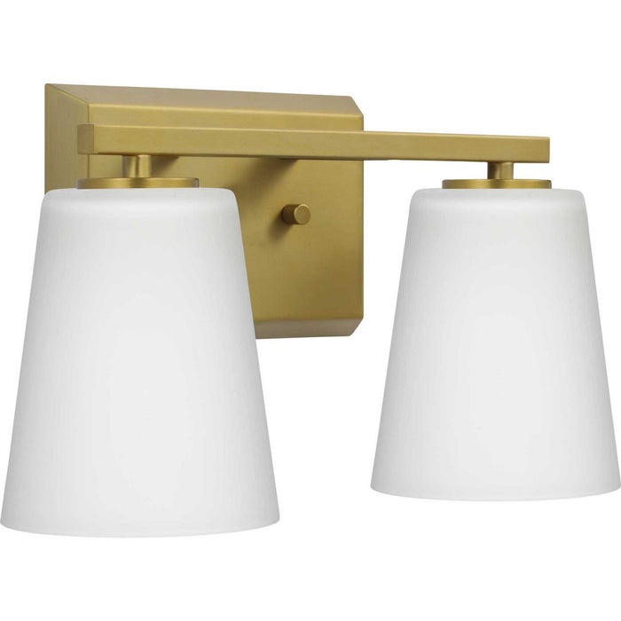Progress Lighting P300462-191 Two Light Bath, Brushed Gold