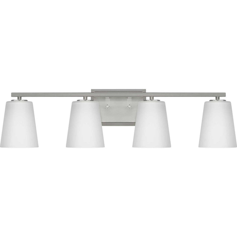 Progress Lighting P300464-009 Four Light Bath, Brushed Nickel