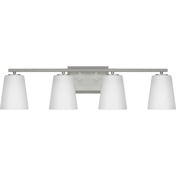 Progress Lighting P300464-009 Four Light Bath, Brushed Nickel