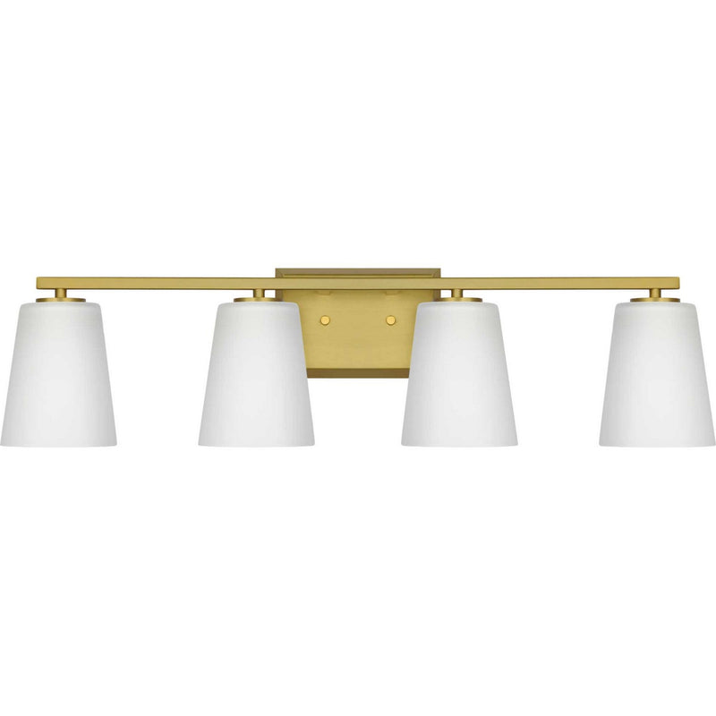 Progress Lighting P300464-191 Four Light Bath, Brushed Gold