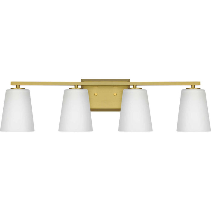 Progress Lighting P300464-191 Four Light Bath, Brushed Gold