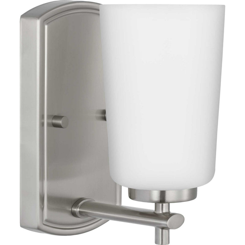 Progress Lighting P300465-009 One Light Bath, Brushed Nickel