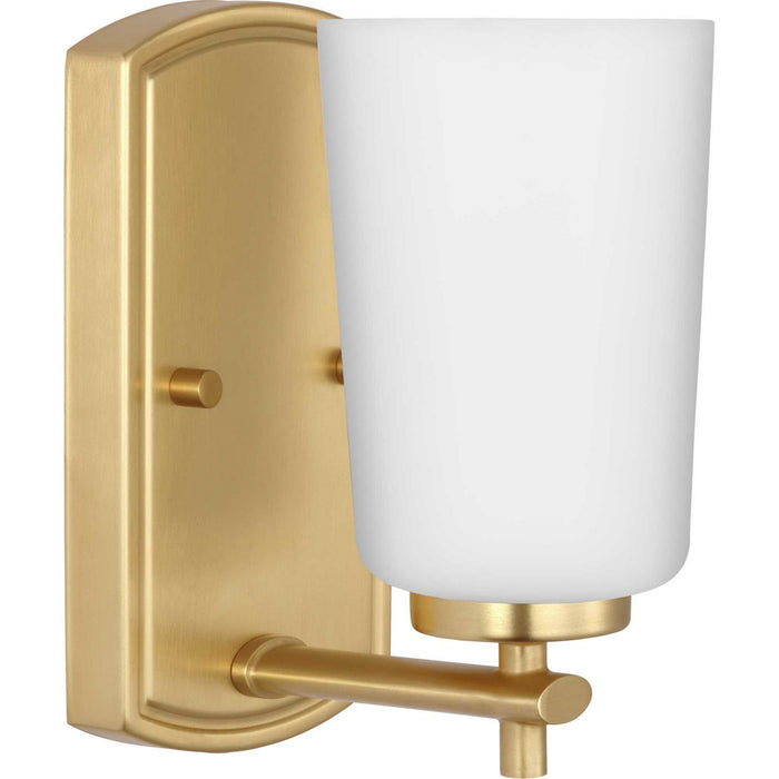 Progress Lighting P300465-012 One Light Bath, Satin Brass