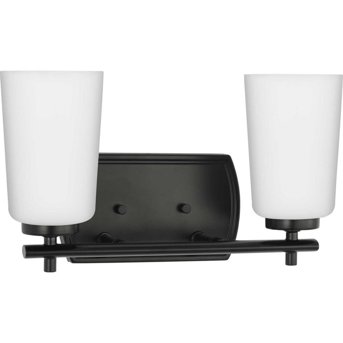 Progress Lighting P300466-31M Two Light Bath, Matte Black