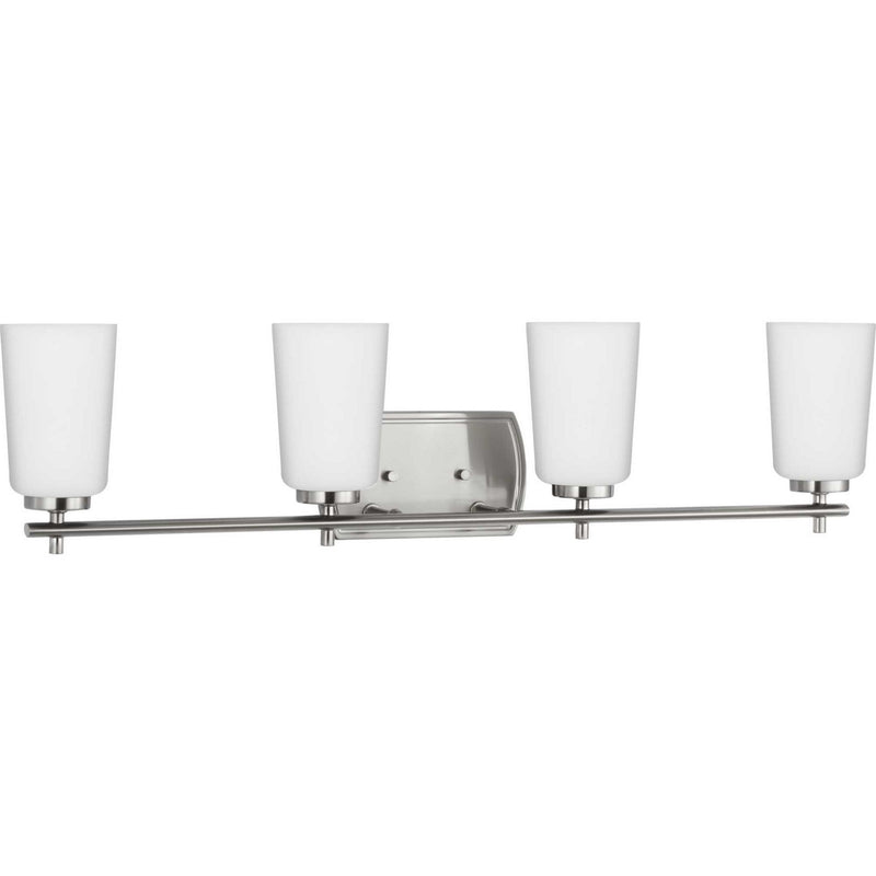 Progress Lighting P300468-009 Four Light Bath, Brushed Nickel