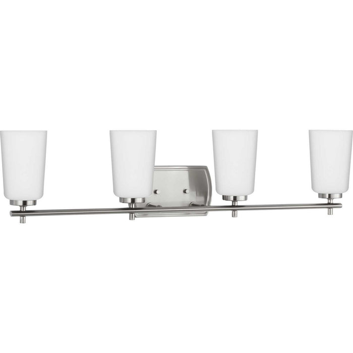Progress Lighting P300468-009 Four Light Bath, Brushed Nickel