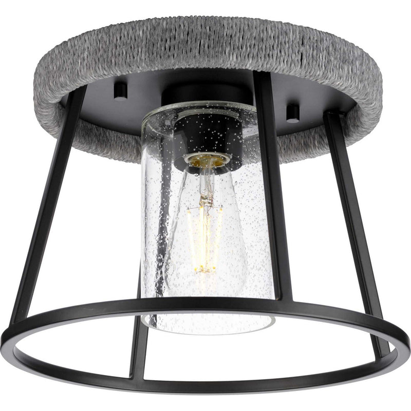 Progress Lighting P350243-31M One Light Flush Mount, Matte Black