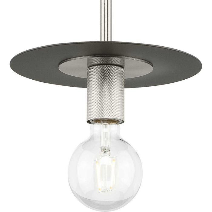 Progress Lighting P500392-009 One Light Mini Pendant, Brushed Nickel