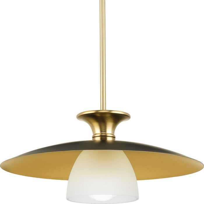 Progress Lighting P500394-109 One Light Pendant, Brushed Bronze