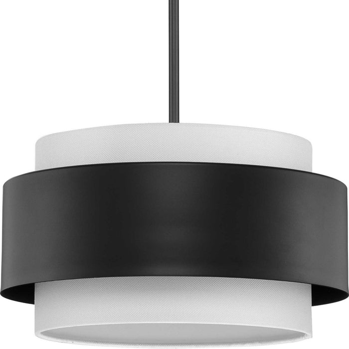 Progress Lighting P500399-31M Three Light Pendant, Matte Black