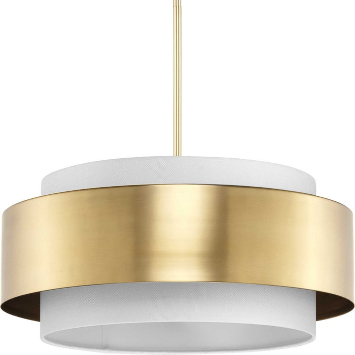 Progress Lighting P500400-109 Three Light Pendant, Brushed Bronze