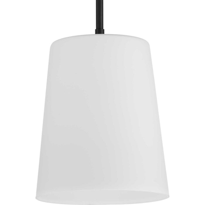 Progress Lighting P500429-31M One Light Pendant, Matte Black