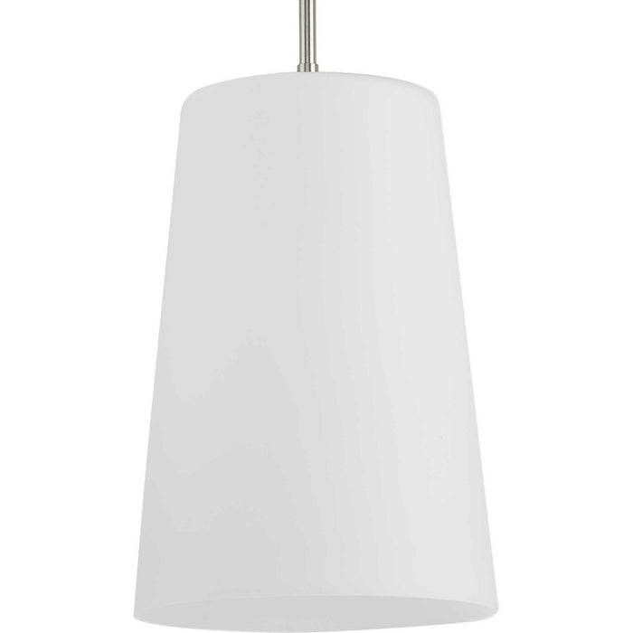Progress Lighting P500430-009 One Light Pendant, Brushed Nickel