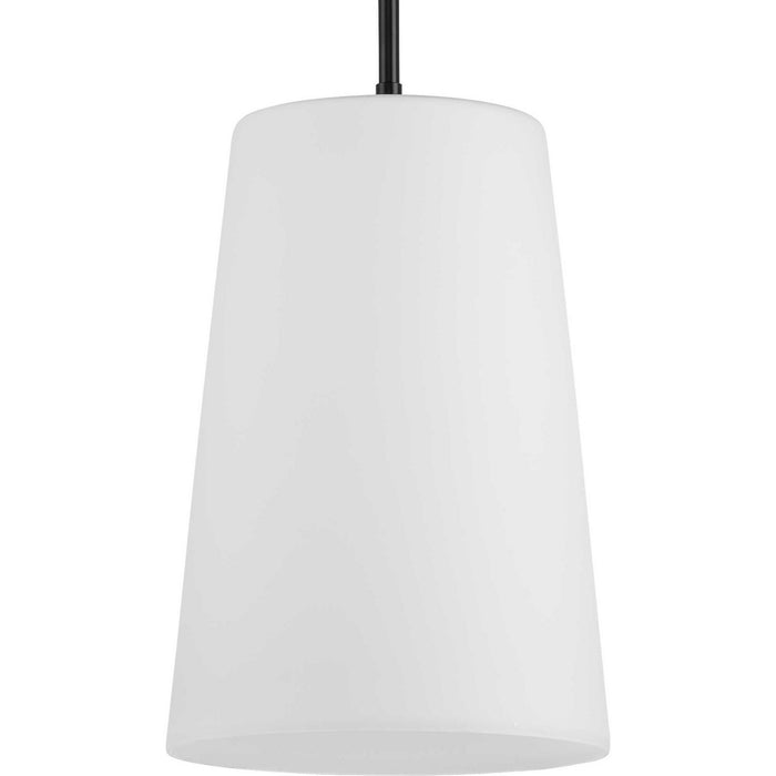 Progress Lighting P500430-31M One Light Pendant, Matte Black