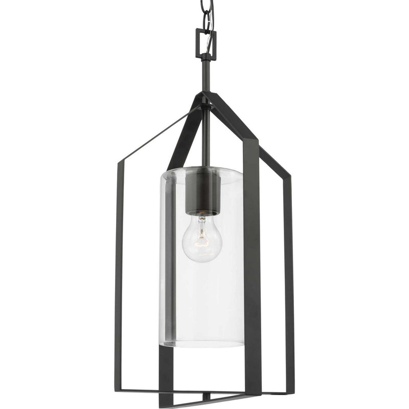 Progress Lighting P500431-31M One Light Foyer Pendant, Matte Black