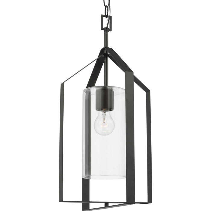 Progress Lighting P500431-31M One Light Foyer Pendant, Matte Black