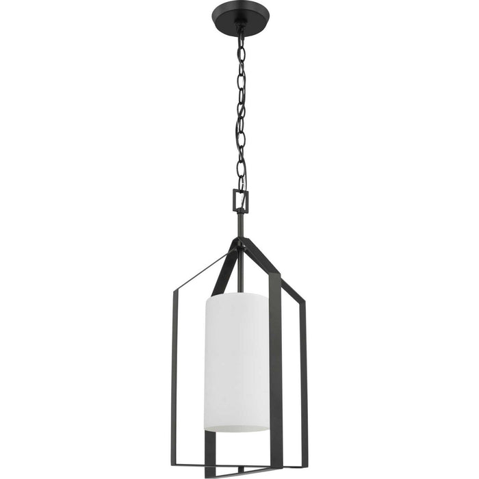 Progress Lighting P500433-31M One Light Foyer Pendant, Matte Black