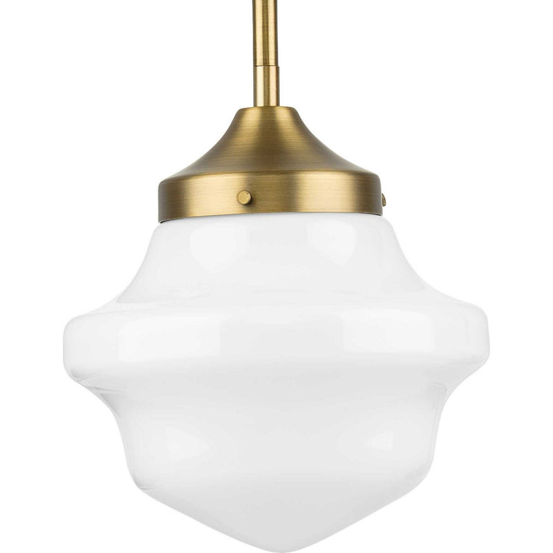 Progress Lighting P5196-163 One Light Pendant, Vintage Brass