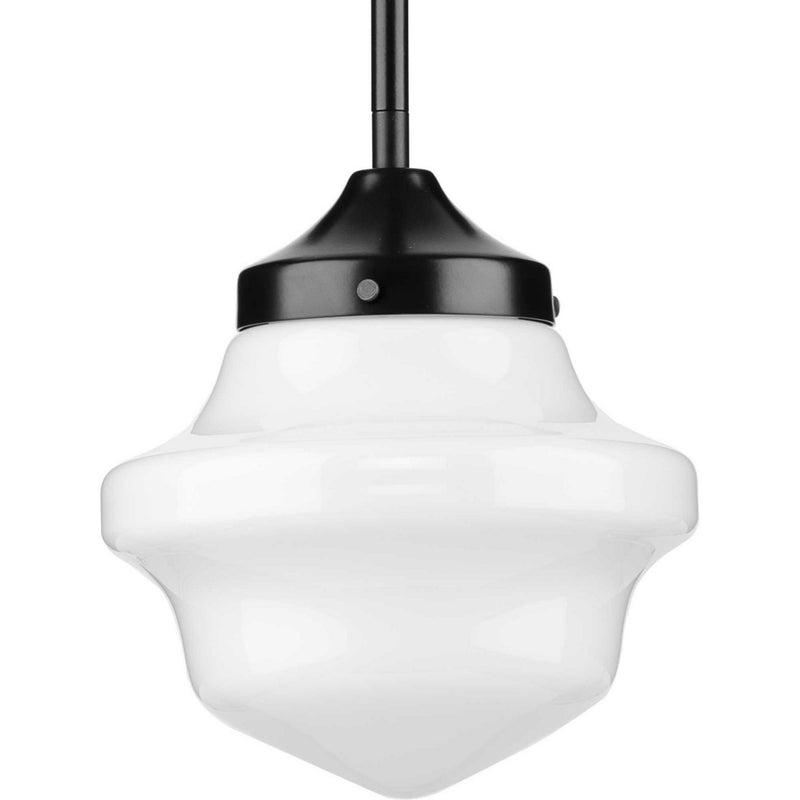Progress Lighting P5196-31M One Light Pendant, Matte Black