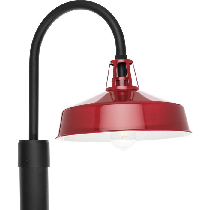 Progress Lighting P540103-039 One Light Outdoor Post Lantern, Red