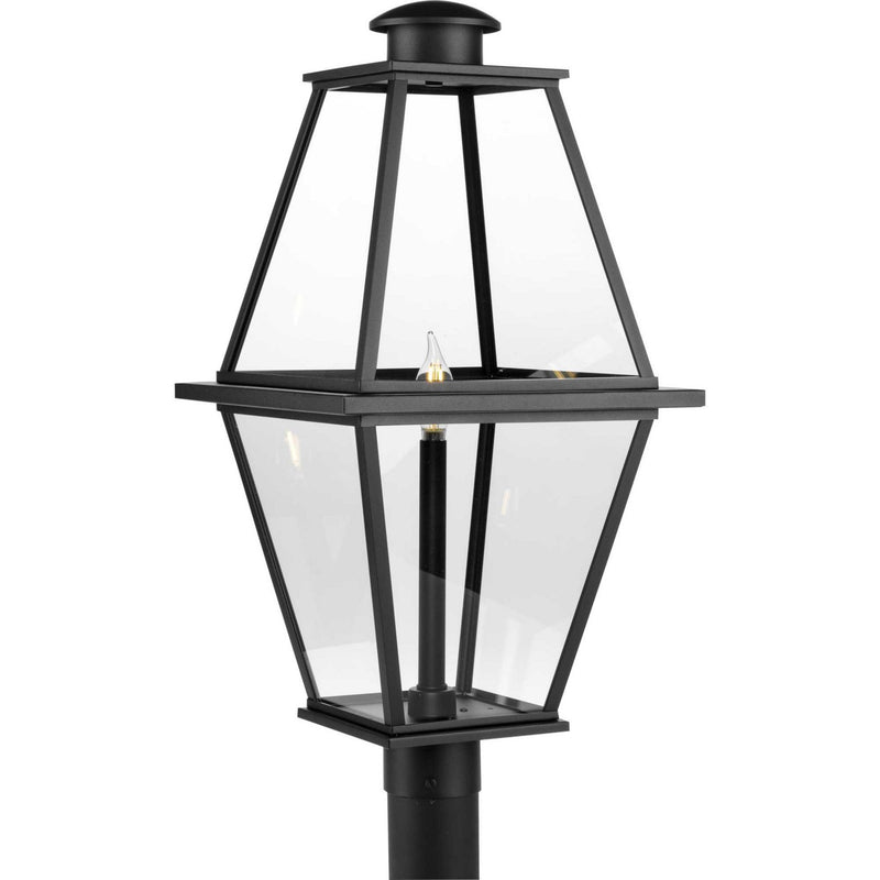 Progress Lighting P540107-031 One Light Outdoor Post Lantern, Black