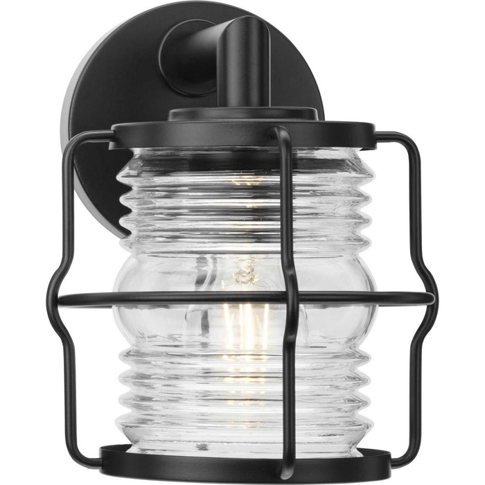 Progress Lighting P560340-31M One Light Outdoor Wall Lantern, Matte Black