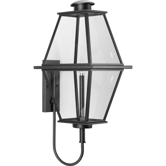 Progress Lighting P560349-031 One Light Outdoor Wall Lantern, Black