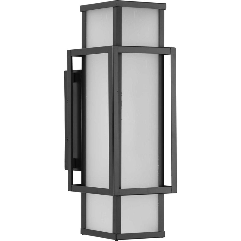 Progress Lighting P560356-31M Two Light Outdoor Wall Lantern, Matte Black