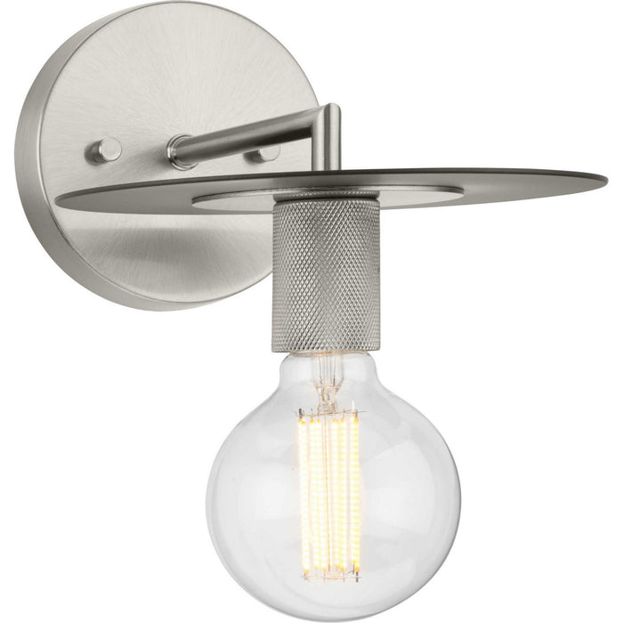 Progress Lighting P710112-009 One Light Wall Bracket, Brushed Nickel