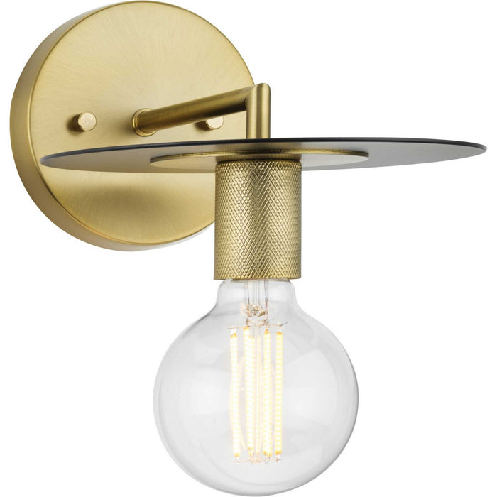 Progress Lighting P710112-109 One Light Wall Bracket, Brushed Bronze