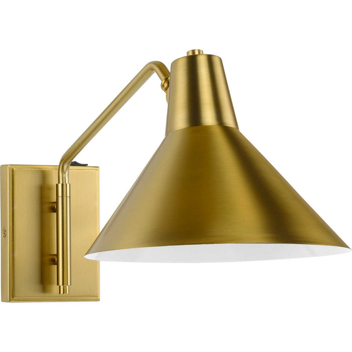 Progress Lighting P710113-109 One Light Wall Bracket, Brushed Bronze